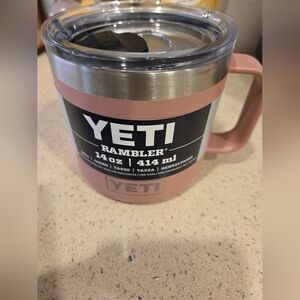 NWT 14oz Yeti Rambler Mug in Sandstone Pink